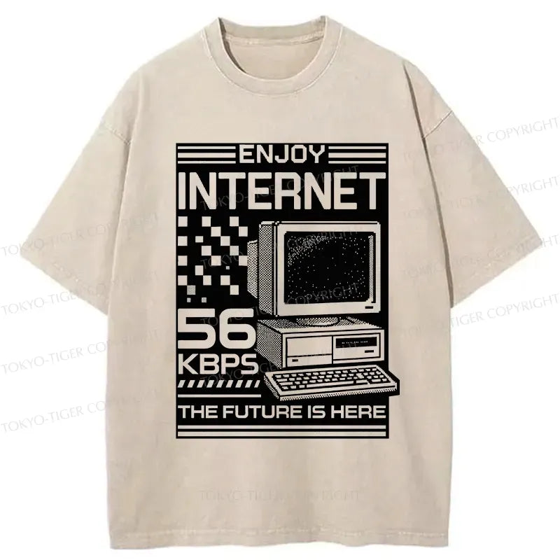 Kyoto Lion Washed T-Shirt Free Shipping