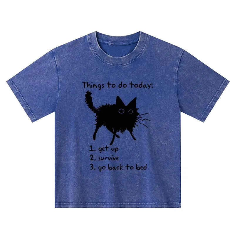 funny meme cat t shirt for kids
