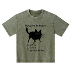 japanese style washed t shirt for daily wear
