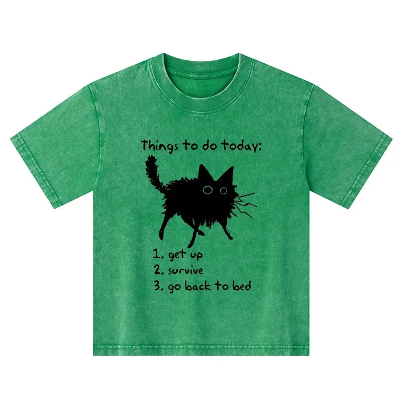 funny meme cat t shirt for kids