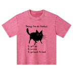 funny meme cat t shirt for kids