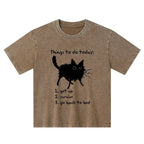 funny meme cat t shirt for kids