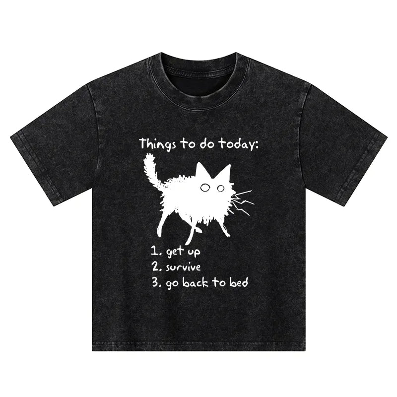 funny meme cat t shirt for kids