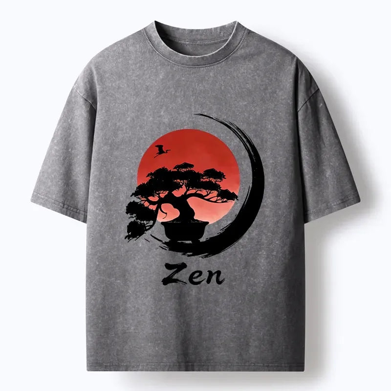 Kyoto-Lion Washed T-Shirt Free Shipping