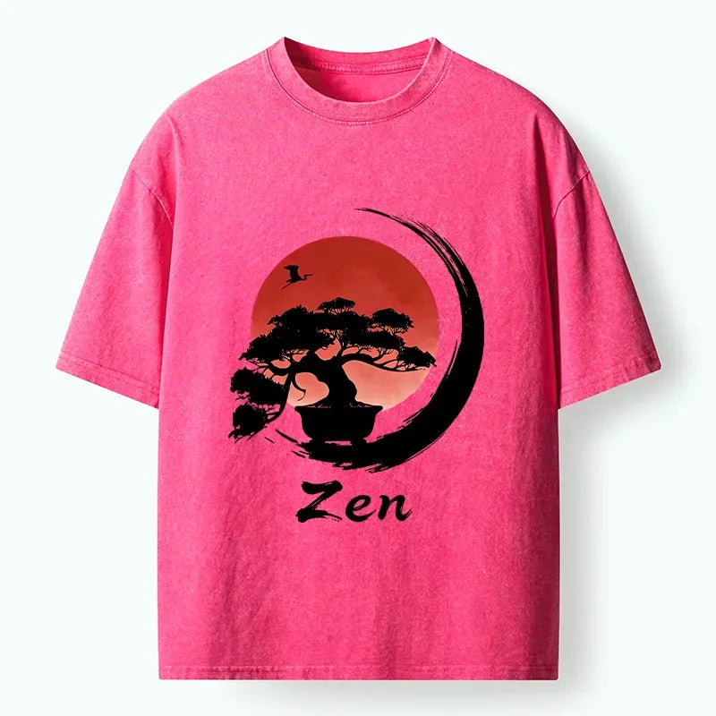 Kyoto-Lion Washed T-Shirt Free Shipping