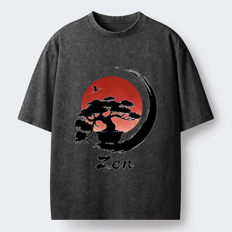 Kyoto-Lion Washed T-Shirt Free Shipping