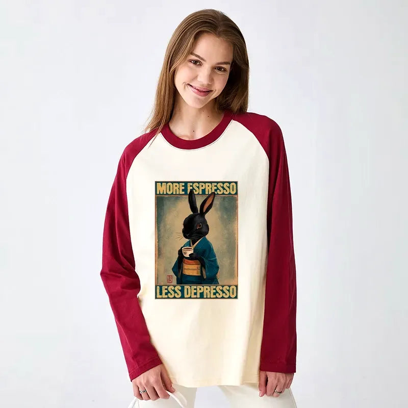 vintage Japanese rabbit long sleeve t-shirt