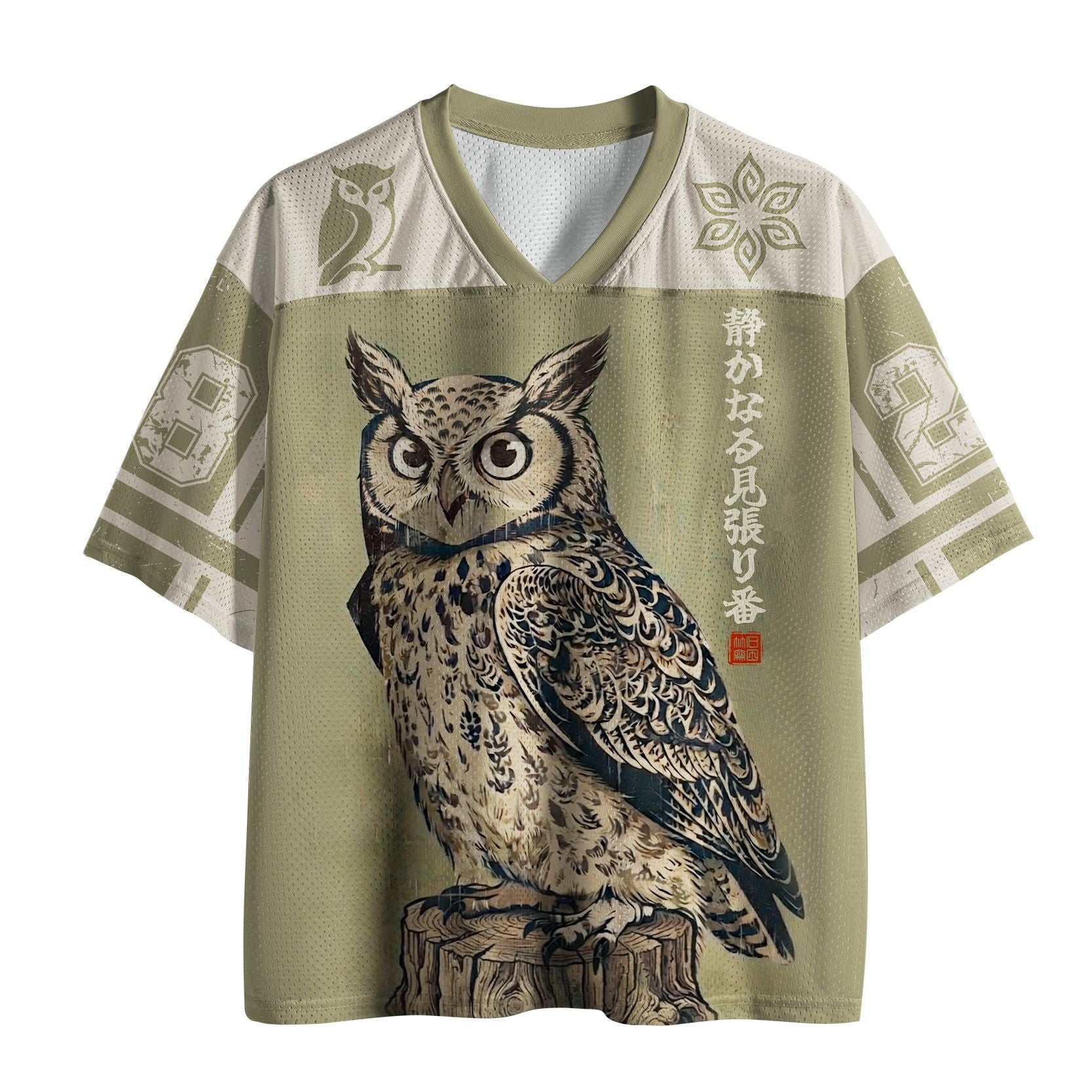 Japanese Owl Mesh Jersey for Summer
