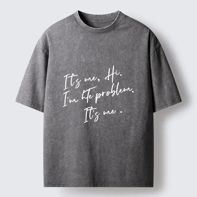 Kyoto-Lion Funny Self Deprecating Meme Washed T-Shirt