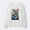 Kyoto-Lion Octopus VS Spaceship Waffle Sweatshirt