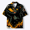 Japanese Cuban Collar Shirt for Street Style