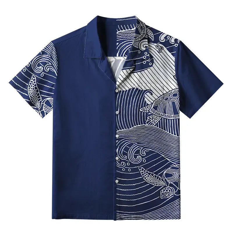 Kyoto Lion Hawaiian Shirt for Vacation