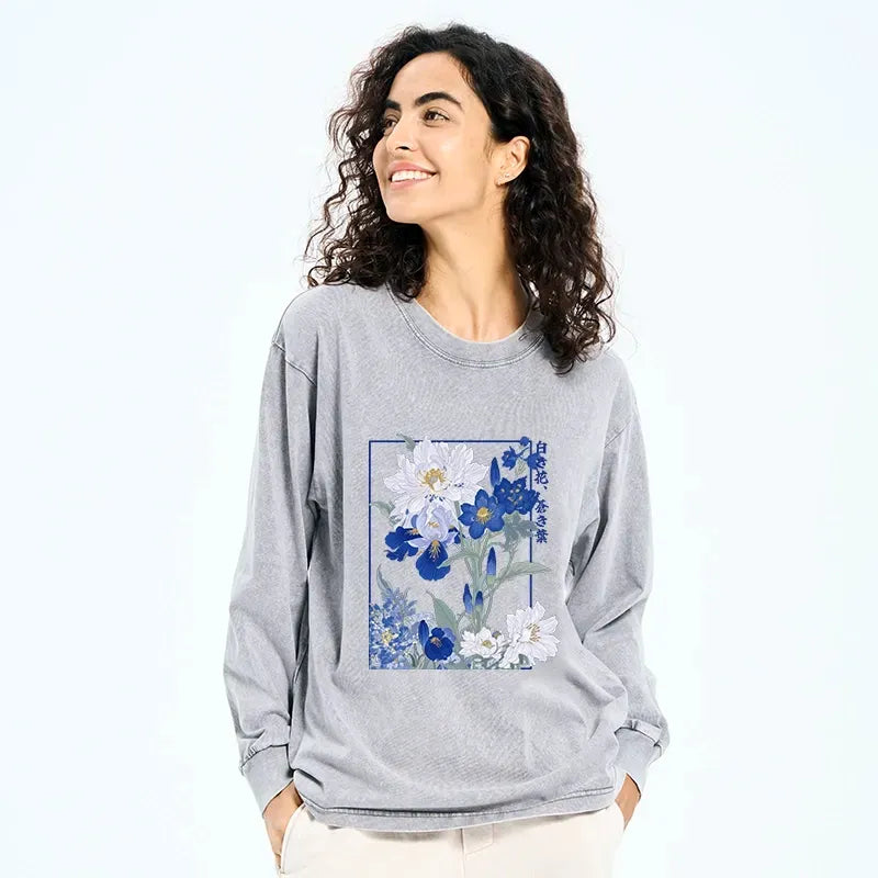 Super Soft Japanese Long Sleeve T-Shirt on Sale