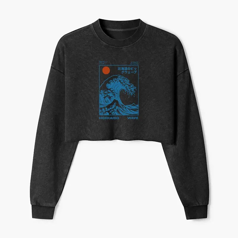 Hokkaido Wave Japan Streetwear Sweatshirt