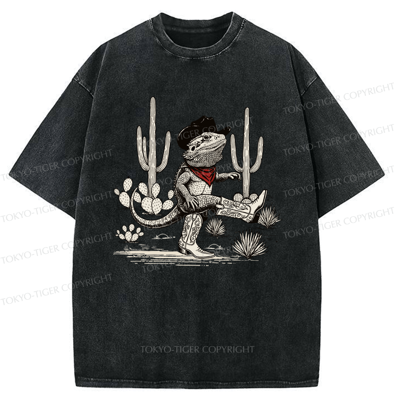 Kyoto-Lion Cowboy Of The Desert Washed T-Shirt