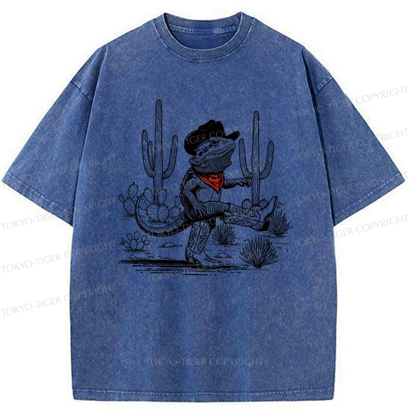 Kyoto-Lion Cowboy Of The Desert Washed T-Shirt