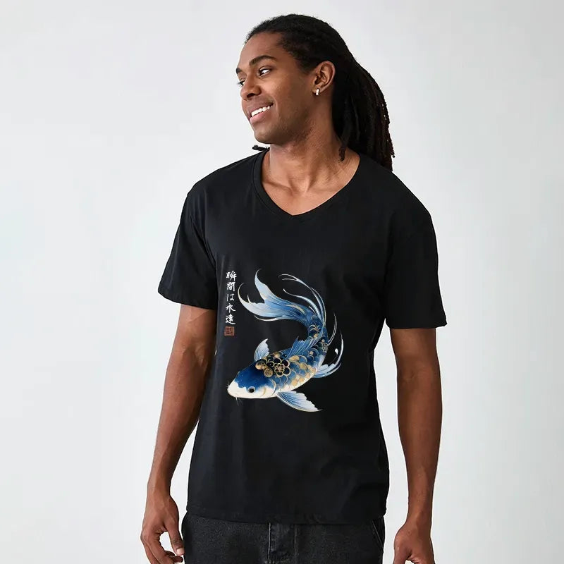 Vintage Koi Fish Classic T-Shirt on Sale