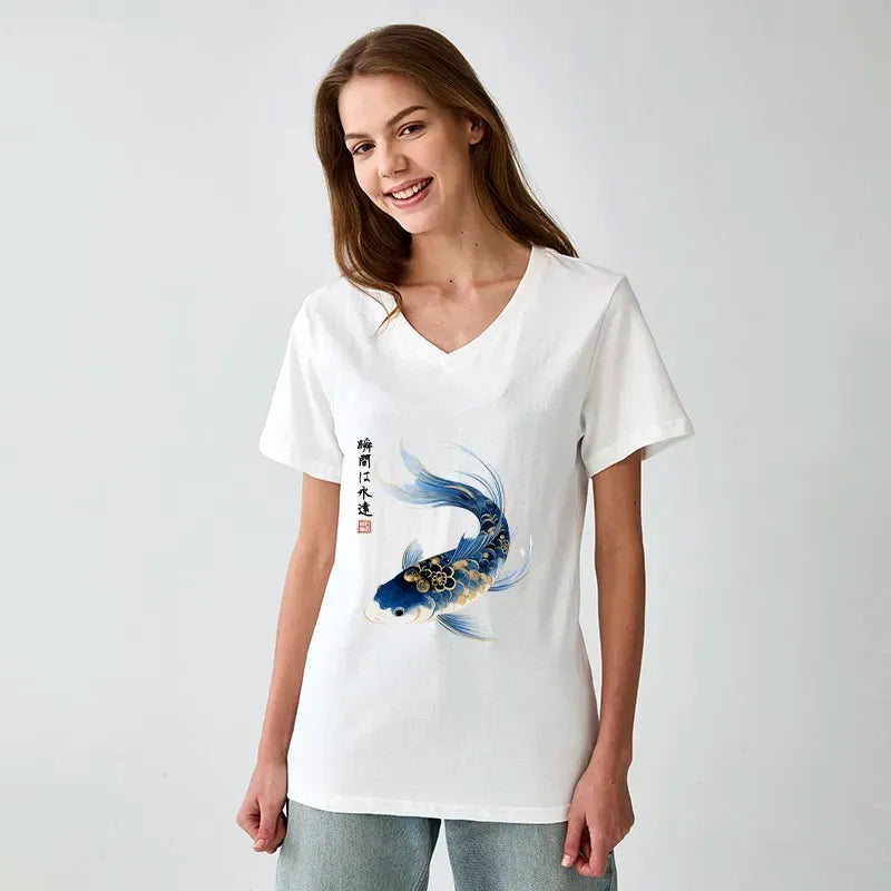 Vintage Koi Fish Classic T-Shirt on Sale