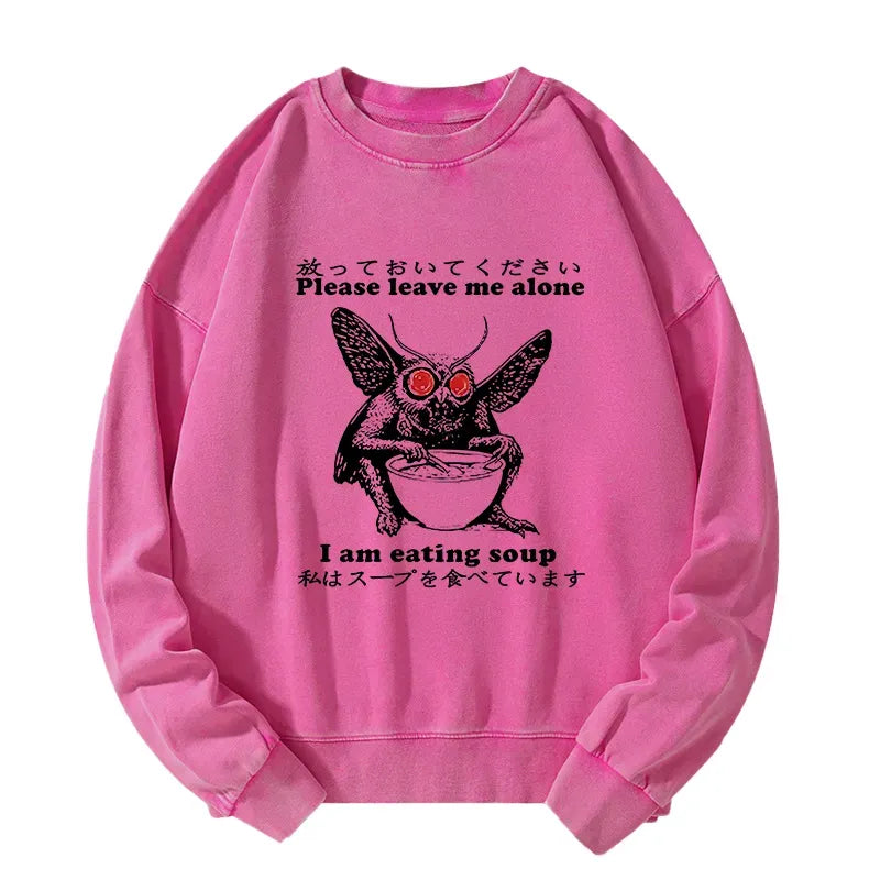 Kyoto-Lion Don't Bother The Mothman Washed Sweatshirt