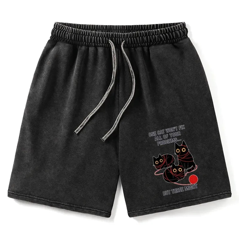 Japanese Washed Shorts for Streetwear
