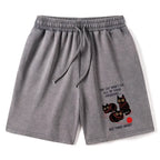 Kyoto-Lion Three Cats Fix All Problems Washed Shorts