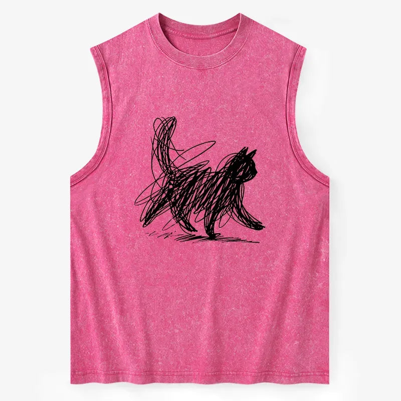 unisex cat tank top on sale