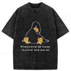 Kyoto-Lion Unreliable Goose Washed T-Shirt