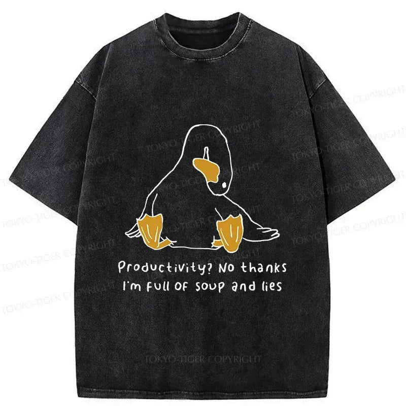 Kyoto-Lion Unreliable Goose Washed T-Shirt