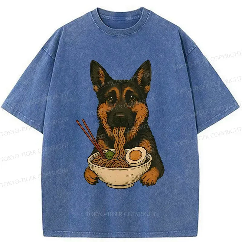 Japanese German Shepherd Ramen T-Shirt