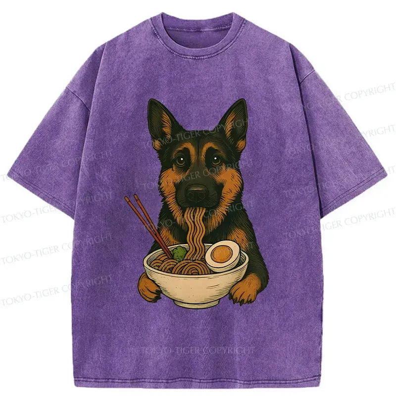 Japanese German Shepherd Ramen T-Shirt