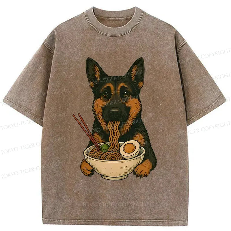 Japanese German Shepherd Ramen T-Shirt