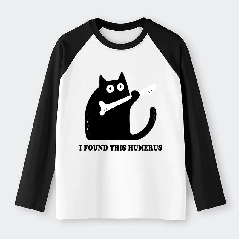 Japanese Cat Raglan Long Sleeve T-Shirt