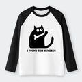 Japanese Cat Raglan Long Sleeve T-Shirt