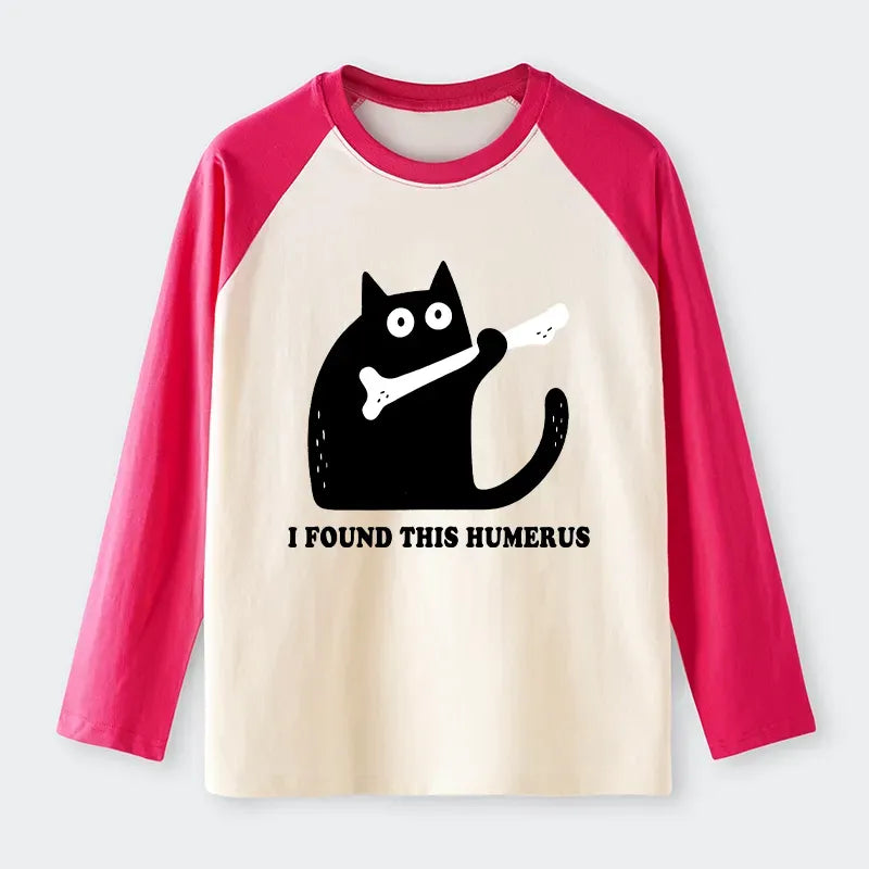 Japanese Cat Raglan Long Sleeve T-Shirt