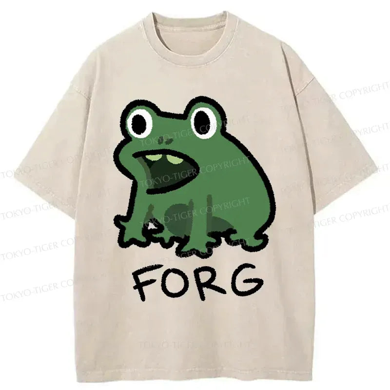 funny Japanese Kyoto lion washed t-shirt