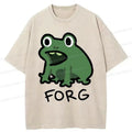 funny Japanese Kyoto lion washed t-shirt