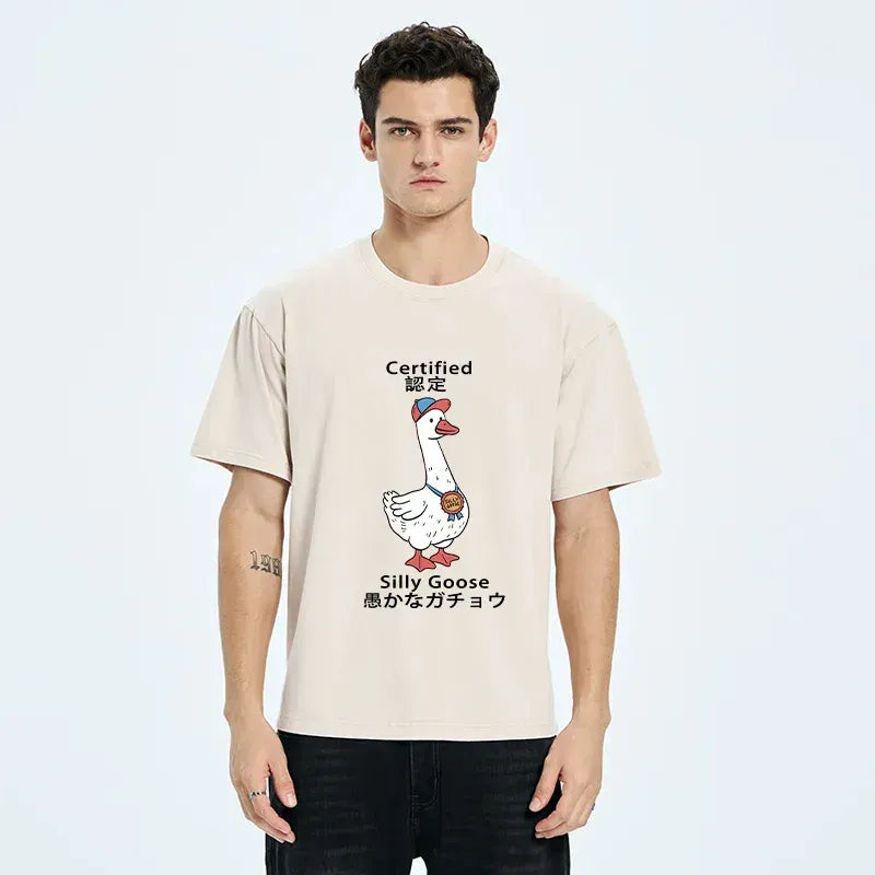 funny japanese silly goose t-shirt