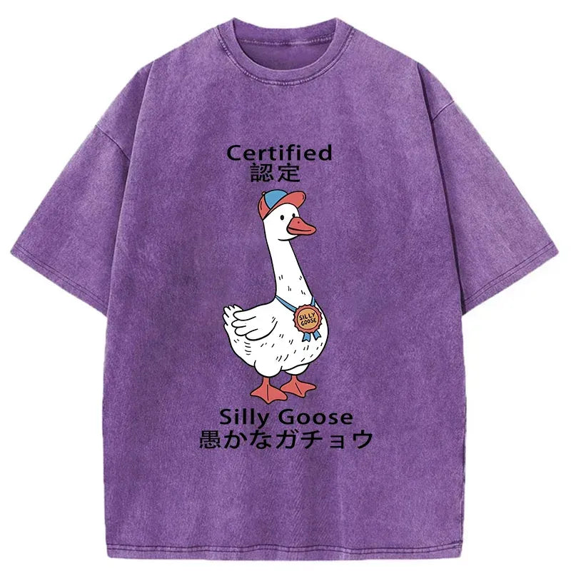 funny japanese silly goose t-shirt
