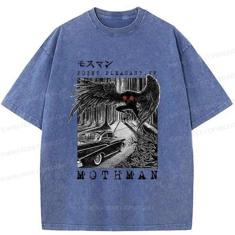 kyoto lion mothman washed t-shirt
