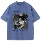 kyoto lion mothman washed t-shirt