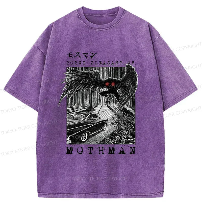 Kyoto-Lion Terrifying Mothman Washed T-Shirt
