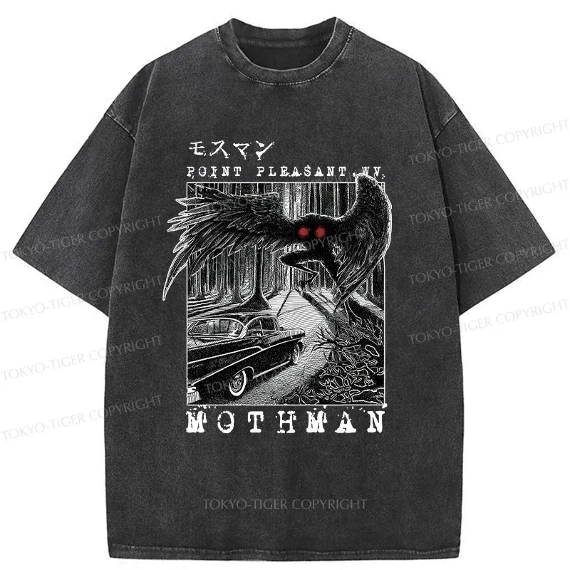 kyoto lion mothman washed t-shirt
