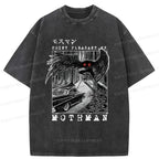 kyoto lion mothman washed t-shirt