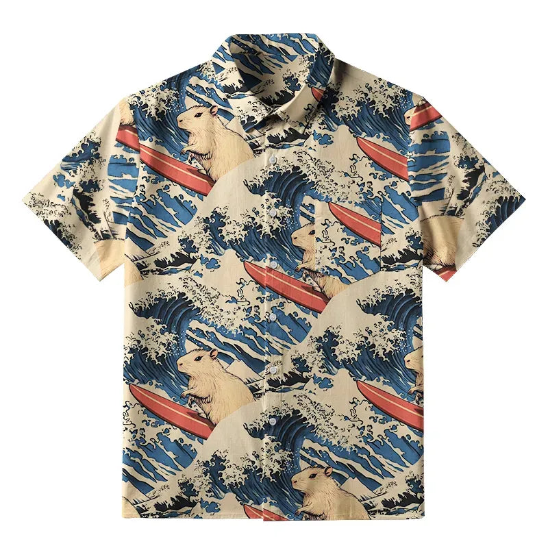 Unisex Cotton Button-up for Summer