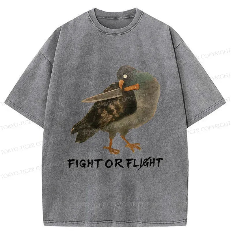 Japanese Vintage Washed T-Shirt for Daily Wear