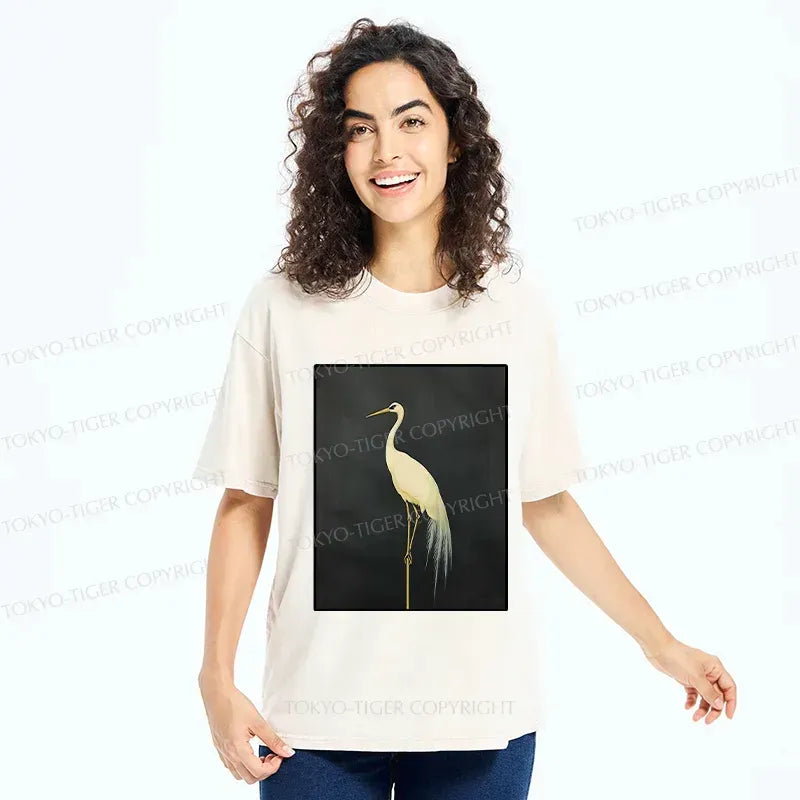 Kyoto-Lion Independent Crane Washed T-Shirt