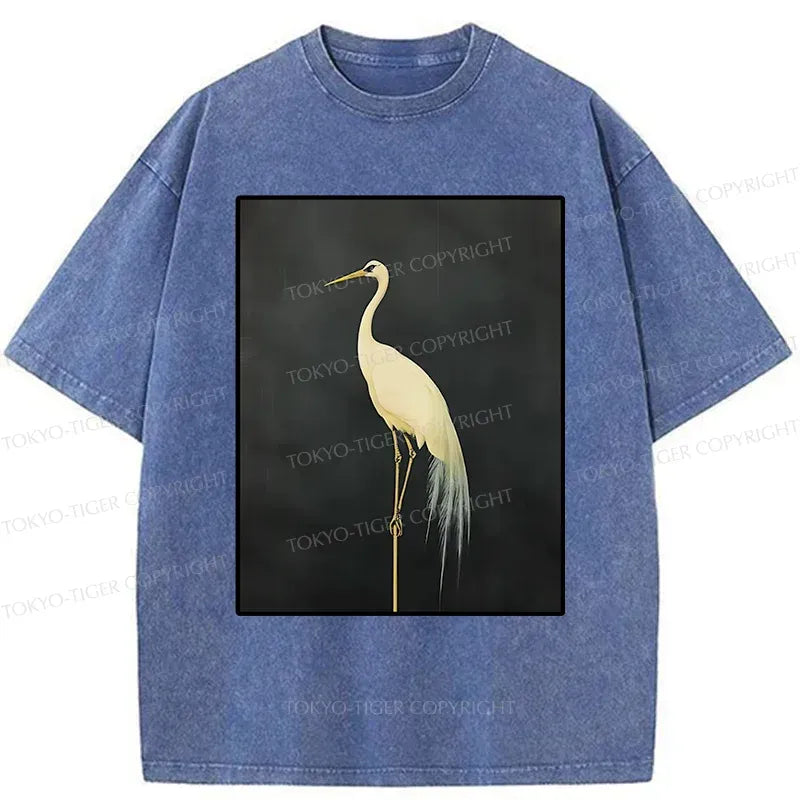 Japanese vintage crane t-shirt