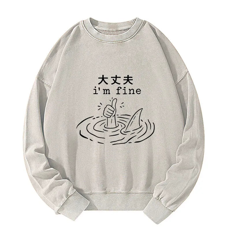 Trendy Japanese Culture Sweatshirt for Spring
