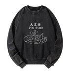 Kyoto-Lion People In Danger Washed Sweatshirt