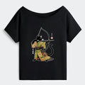 Japanese Vintage Cat Archery Tee